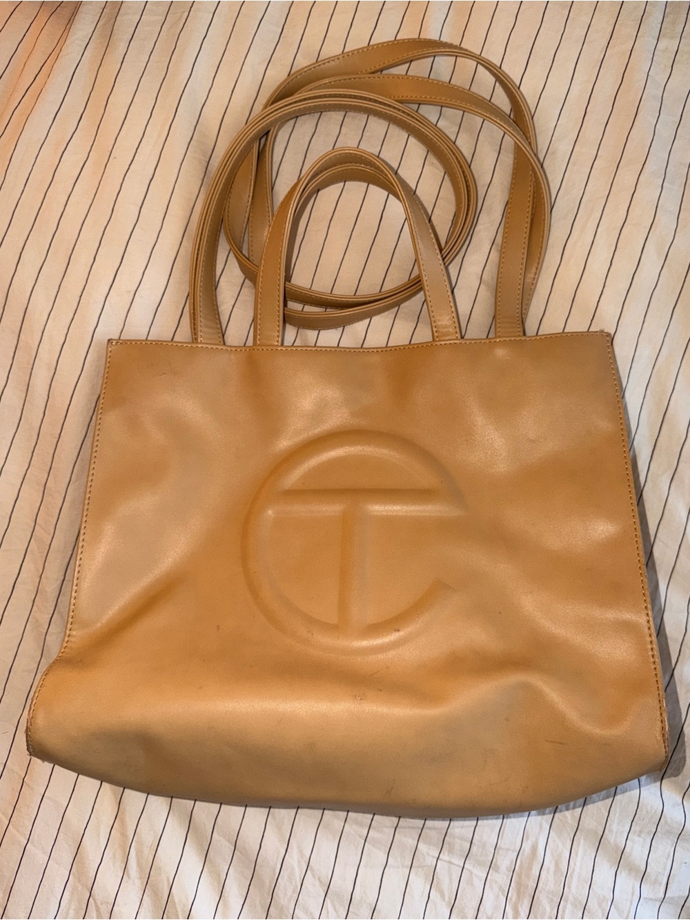 Telfar Medium Shopping Tote Bag in Tan